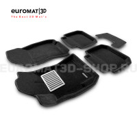 Текстильные 3D коврики Euromat3D Lux в салон для Subaru Legacy (2010-) № EM3D-004704