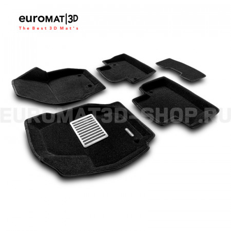 Текстильные 3D коврики Euromat3D Lux в салон для Volvo XC 70 (2007-) № EM3D-005507