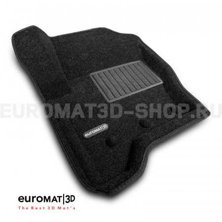 Текстильные 3D коврики Euromat3D Business в салон для Land Rover Discovery IV (2010-2016) № EMC3D-003100
