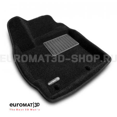 Текстильные 3D коврики Euromat3D Business в салон для Toyota Auris (2013-2018) № EMC3D-005133