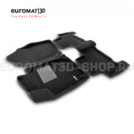 Текстильные 3D коврики Euromat3D Business в салон для Toyota Rav 4 Long (2006-2013) № EMC3D-005126