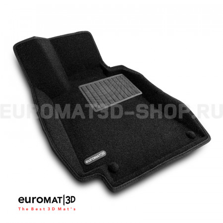Текстильные 3D коврики Euromat3D Business в салон для Mercedes C-Class (W205) (2015-) № EMC3D-003514