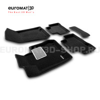 Текстильные 3D коврики Euromat3D Lux в салон для Mercedes GLC-Class (X253) (2015-2022) № EM3D-003518