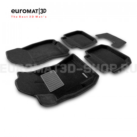 Текстильные 3D коврики Euromat3D Business в салон для Subaru Legacy (2010-) № EMC3D-004704