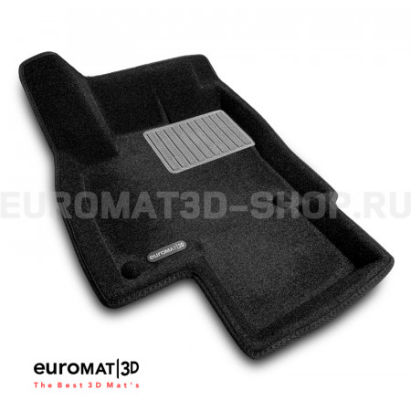 Текстильные 3D коврики Euromat3D Business в салон для Volkswagen Tiguan (2017-2024) № EMC3D-005415