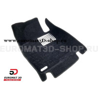 Текстильные 5D коврики с высоким бортом Euromat3D в салон для Hyundai Sonata (2017-) № EM5D-002929