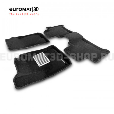 Текстильные 3D коврики Euromat3D Lux в салон для Toyota Fortunner (2017-) № EM3D-005102