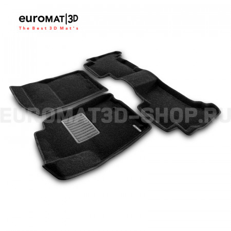 Текстильные 3D коврики Euromat3D Business в салон для Toyota 4Runner (2002-2009) № EMC3D-005141