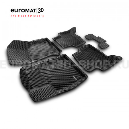 3D коврики Euromat3D EVA в салон для Volkswagen Golf 7 (2013-2019) № EM3DEVA-004507