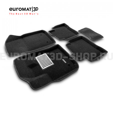 Текстильные 3D коврики Euromat3D Lux в салон для Geely Tugella FY11 (2020-) № EM3D-001408