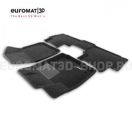 Текстильные 3D коврики Euromat3D Premium в салон для Volkswagen Talagon (2021-) № EMPR3D-005421