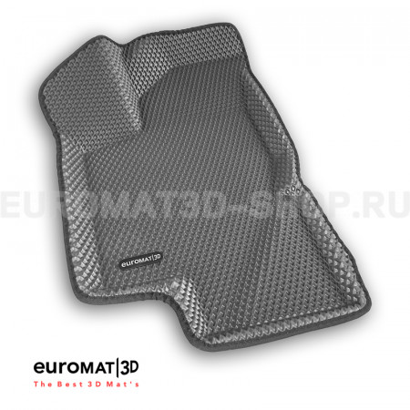 3D коврики Euromat3D EVA в салон для Lada Kalina (2004-) № EM3DEVA-005310G Серые