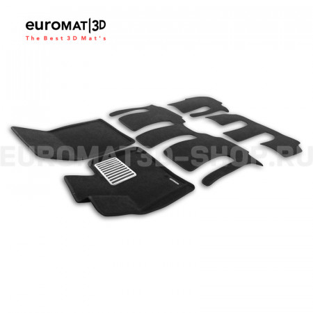 Текстильные 3D коврики Euromat3D Lux в салон для Gac M8 (2023-) № EM3D-001434