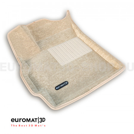 Текстильные 3D коврики Euromat3D Business в салон для Omoda C5 (2022-2025) № EMC3D-001460T Бежевые