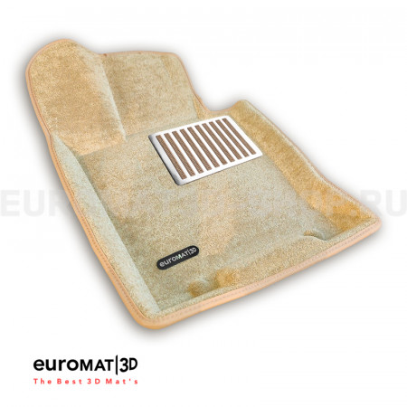 Текстильные 3D коврики Euromat3D Lux в салон для Kia Mohave (2021-) № EM3D-002906T Бежевые Текстильные 3D коврики Euromat3D Lux в салон для Kia Mohave (2021-) № EM3D-002906T Бежевые
