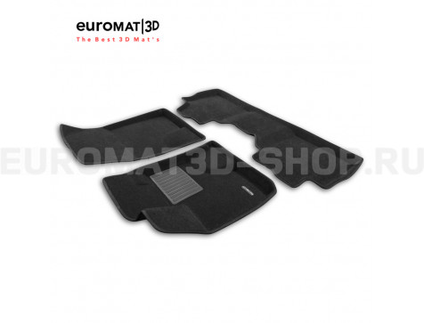 Текстильные 3D коврики Euromat3D Business в салон для Haval F7 (2024-) (4WD) (полный привод) № EMC3D-001470