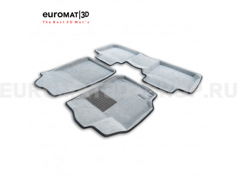 Текстильные 3D коврики Euromat3D Business в салон для Toyota Camry V40 (2006-2011) № EMC3D-005104S Светло-серые Текстильные 3D коврики Euromat3D Business в салон для Toyota Camry V40 (2006-2011) № EMC3D-005104S Светло-серые