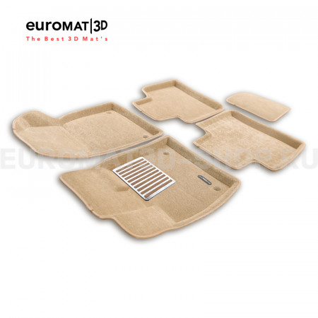 Текстильные 3D коврики Euromat3D Lux в салон для Geely Atlas (4WD) (2024-) № EM3D-001418T Бежевые Текстильные 3D коврики Euromat3D Lux в салон для Geely Atlas (4WD) (2024-) № EM3D-001418T Бежевые