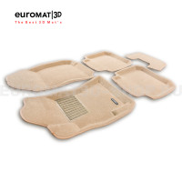 Текстильные 3D коврики Euromat3D Business в салон для Subaru Legacy (2010-) № EMC3D-004704T Бежевые