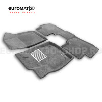Текстильные 3D коврики Euromat3D Lux в салон для Volkswagen Talagon (2021-) № EM3D-005421G Серые